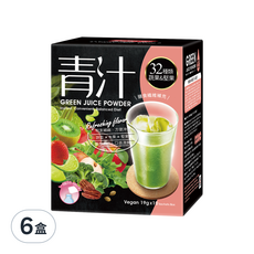 紅布朗 青汁，32種類蔬果＆堅果，高纖，19克x10包入, 190g, 6盒