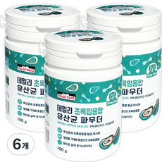 파미데이즈 강아지 데일리 유산균 파우더 100g, 초록입 홍합, 6개