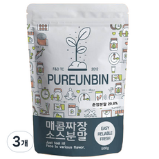 푸른빈 매콤 짜장 소스 분말, 500g, 3개
