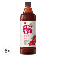 진미식품 진미 3년숙성 자연발효 감식초 오미자 950ml, 6개