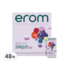 이롬 황성주 과채습관 퍼플 혼합주스, 190ml, 48개