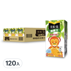 美粒果 清果汁柳橙綜合果汁鋁箔包 250ml*24, 120入