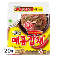 오뚜기 옛날매콤잡채 봉지 77.5g, 20개