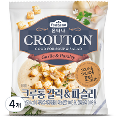 폰타나 프렌치 크루통 갈릭 & 파슬리 1~2인분, 10g, 4개