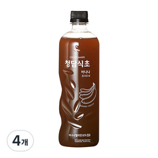 청담식초 바나나식초, 650ml, 4개