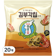 지도표 성경김 김부각칩 구운새우맛, 40g, 20개