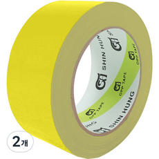 신흥테이프 신흥 면테이프 48mm x 25M 노랑, 2개