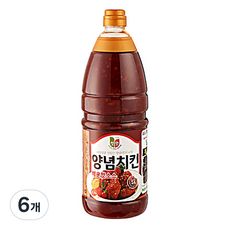 청우식품 양념치킨 매운맛소스, 2.1kg, 6개