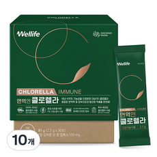 대상웰라이프 면역엔 클로렐라 30p, 81g, 10개