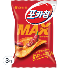 포카칩 MAX 레드 스파이시, 60g, 3개