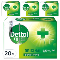 데톨 향균 비누 오리지널, 100g, 20개