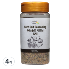 내츄럴스파이스 허브솔트 시즈닝 갈릭, 400g, 4개
