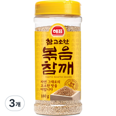 해표 참 고소한 볶음참깨, 180g, 3개