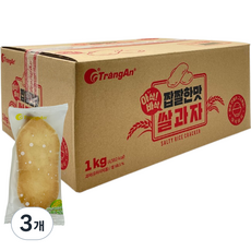 아삭바삭 짭짤한맛 쌀과자, 1kg, 3개