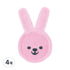[쿠팡수입] MAM Oral Care Rabbit 아기 신생아 멸균 이앓이 구강티슈 핑크, 4개, 39g