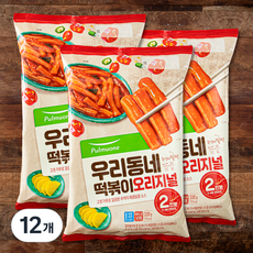 풀무원 우리동네 떡볶이 오리지널 2인분, 330g, 12개