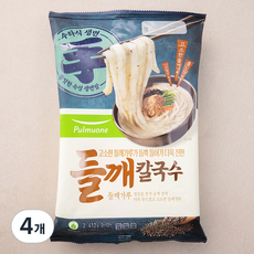 풀무원 들깨 칼국수 2인분, 412g, 4개