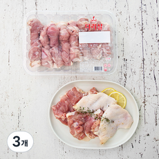 마니커 1등급 닭다리살 정육 (냉장), 600g, 3개