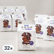매일유업 우유속에 코코아맛 우유, 300ml, 32개