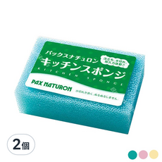PAX NATURON 太陽油脂 洗碗清潔海綿, 日本媽媽推薦, 超強起泡力, 超快乾, 超耐用, 2個