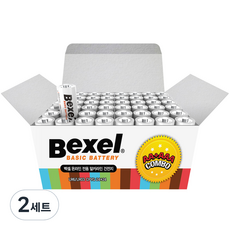 벡셀 알카라인 콤보팩 AA건전지 24p + AAA건전지 24p, 48개입, 2세트