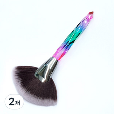카카스 풍성모 크리스탈 더스트브러쉬 KN-B30, 혼합색상(KN-B3080), 2개
