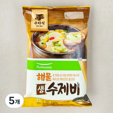 풀무원 해물 생 수제비 2인분, 367g, 5개