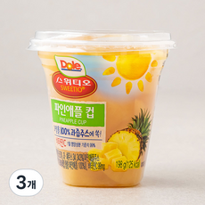 돌 스위티오 파인애플컵, 198g, 3개