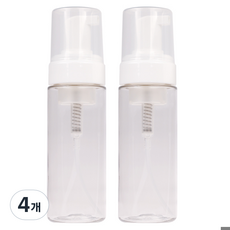 소낙소낙 깔끔보관 거품 용기 150ml, 투명, 4개