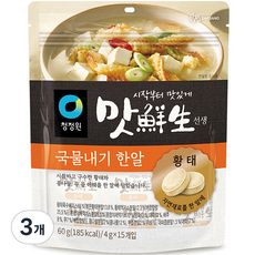 대상 청정원 맛선생 황태 국물내기 한알, 60g, 3개