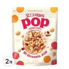 오그래놀라 팝 크랜베리 아몬드, 520g, 2개