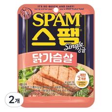 스팸 싱글 닭가슴살, 2개, 80g