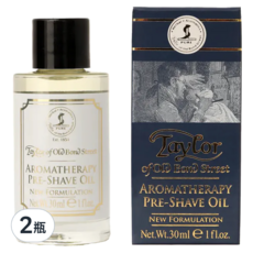 Taylor of Old Bond Street 鬍前軟化油 百年經典版, Aromatherapy, 30ml, 2瓶
