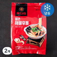 투다리 얼큰 해물우동 2인분 (냉동), 780g, 2개