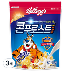 켈로그 콘푸로스트 시리얼, 1.32kg, 3개