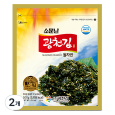 광천김 소문난 돌자반, 500g, 2개 500g, 2개