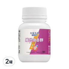 TAIYEN 台塩生技 維他命B群膜衣錠, 30錠, 30顆, 2罐