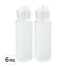 이글코리아 PE용기 50ml, 투명, 6개