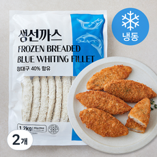 농우 생선까스 (냉동), 1.2kg, 2개