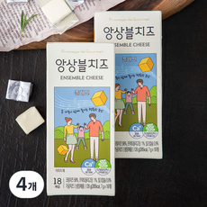 FromagedeGourmet 앙상블 치즈 플레인 18개입, 126g, 4개