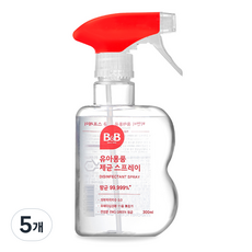 비앤비 유아용품 제균 스프레이 용기형, 300ml, 5개