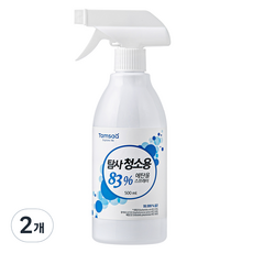 탐사 청소용 83% 에탄올 스프레이, 2개, 500ml