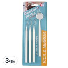  메디메이트 덴탈픽스 4종 수동식 의료용 치석제거기, 3세트 