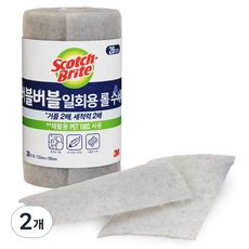 스카치브라이트 3M 버블버블 일회용 롤 수세미, 28개입, 2개 2개, 28개입