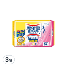 Kao 花王 Magiclean 魔術靈 捷淨美學立體吸著除塵紙，集塵力提升120%，20入, 3包