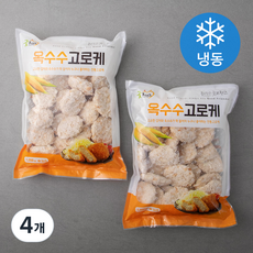 굿프랜즈 옥수수 고로케 (냉동), 1050g, 4개