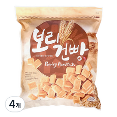 푸드스타 보리건빵 지퍼팩, 4개, 1kg