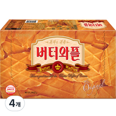 크라운제과 버터와플, 237g, 4개