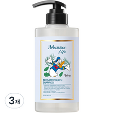 제이엠솔루션 라이프 디즈니 베르가모트 비치 샴푸 시트러스 프레시 향, 3개, 500ml