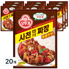 오뚜기 사천짜장 과립형 매콤한맛, 100g, 20개